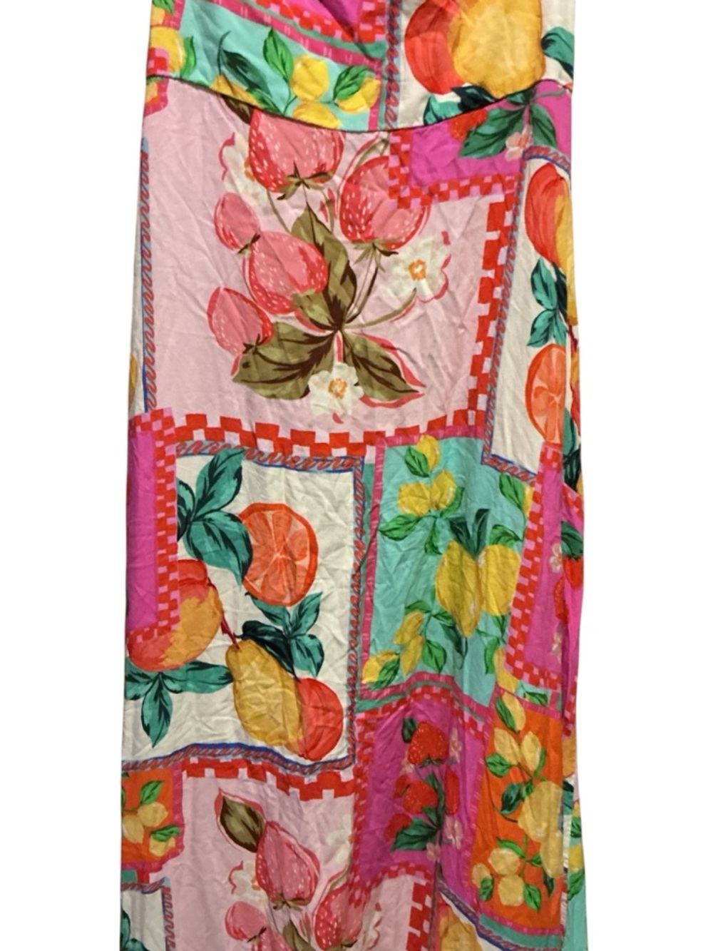 Paper Heart Fruit Patchwork High Low Maxi Dress - Picture 6 of 11